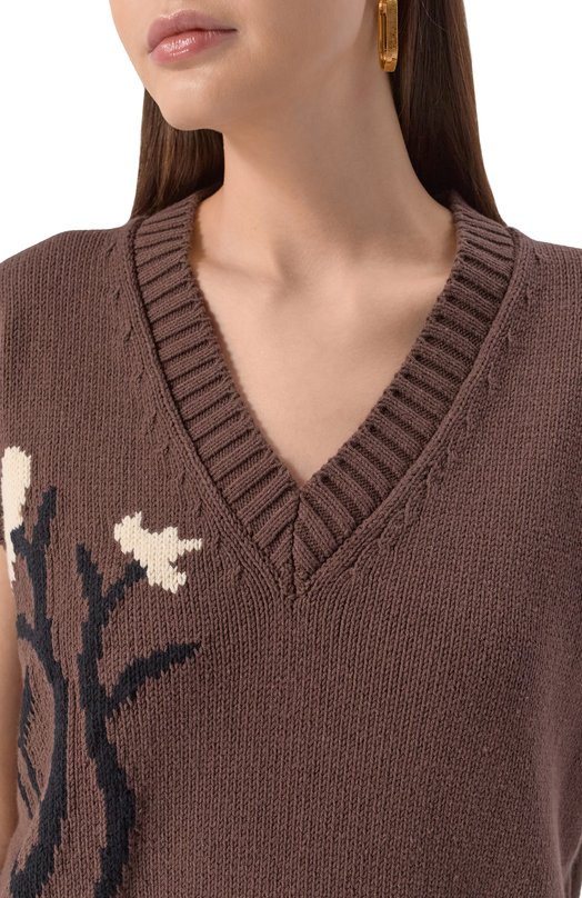 Жилет Weekend Max Mara CRUSCA Коричневый  CRUSCA Фото 5