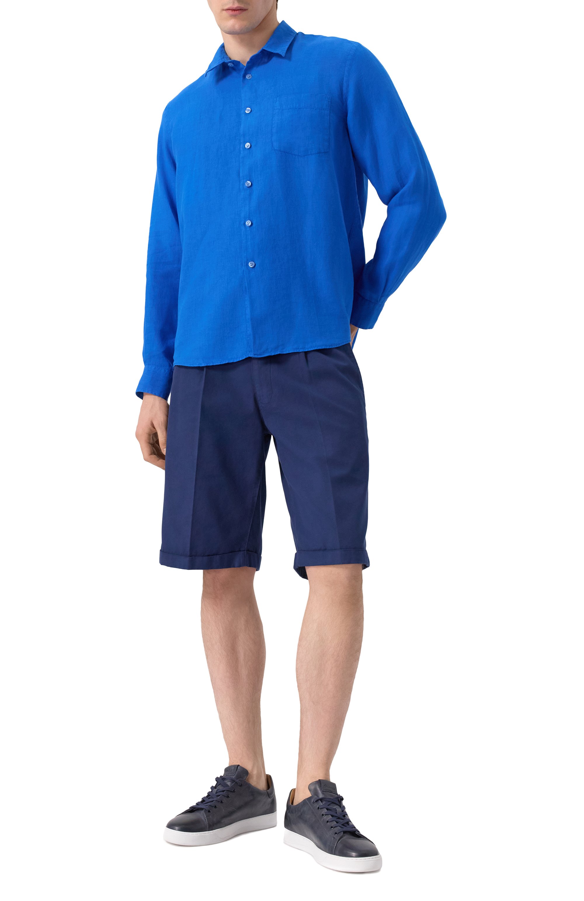 Хлопковые шорты MOORER, арт. ALICUDI, фото 2