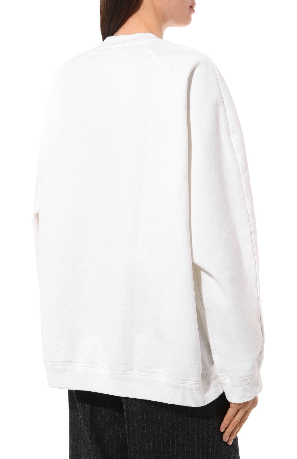 Хлопковый свитшот PRADA, арт. 134627-1YSE-F0964-211, фото 4