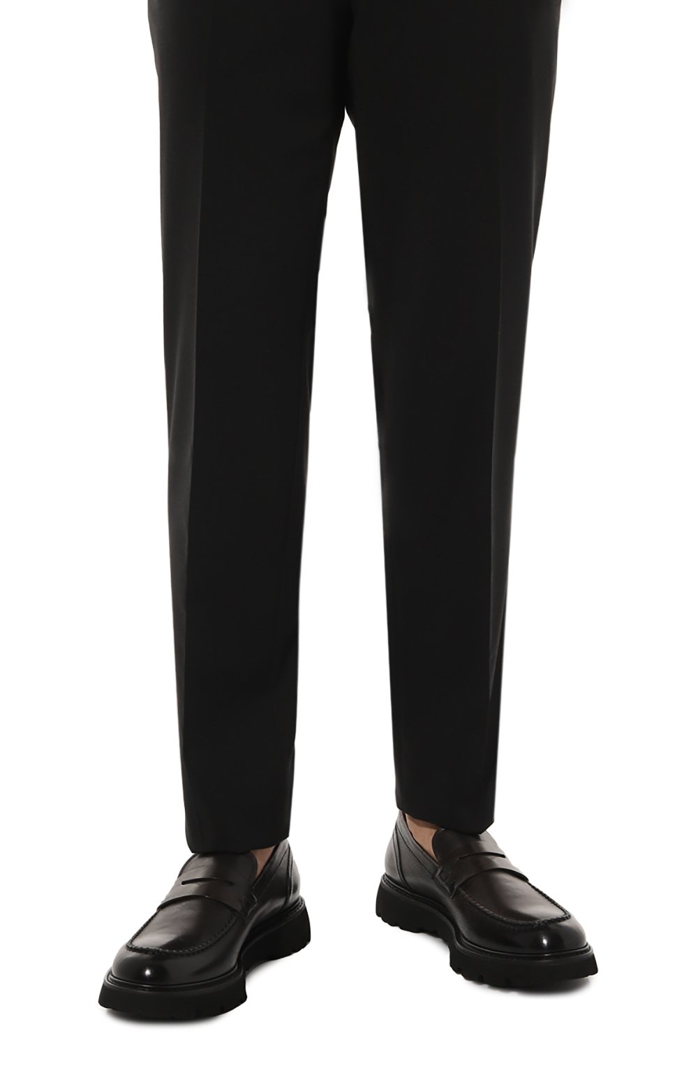 Кожаные пенни-лоферы DOUCAL'S, арт. DU3364G0TNUF188N, фото 3