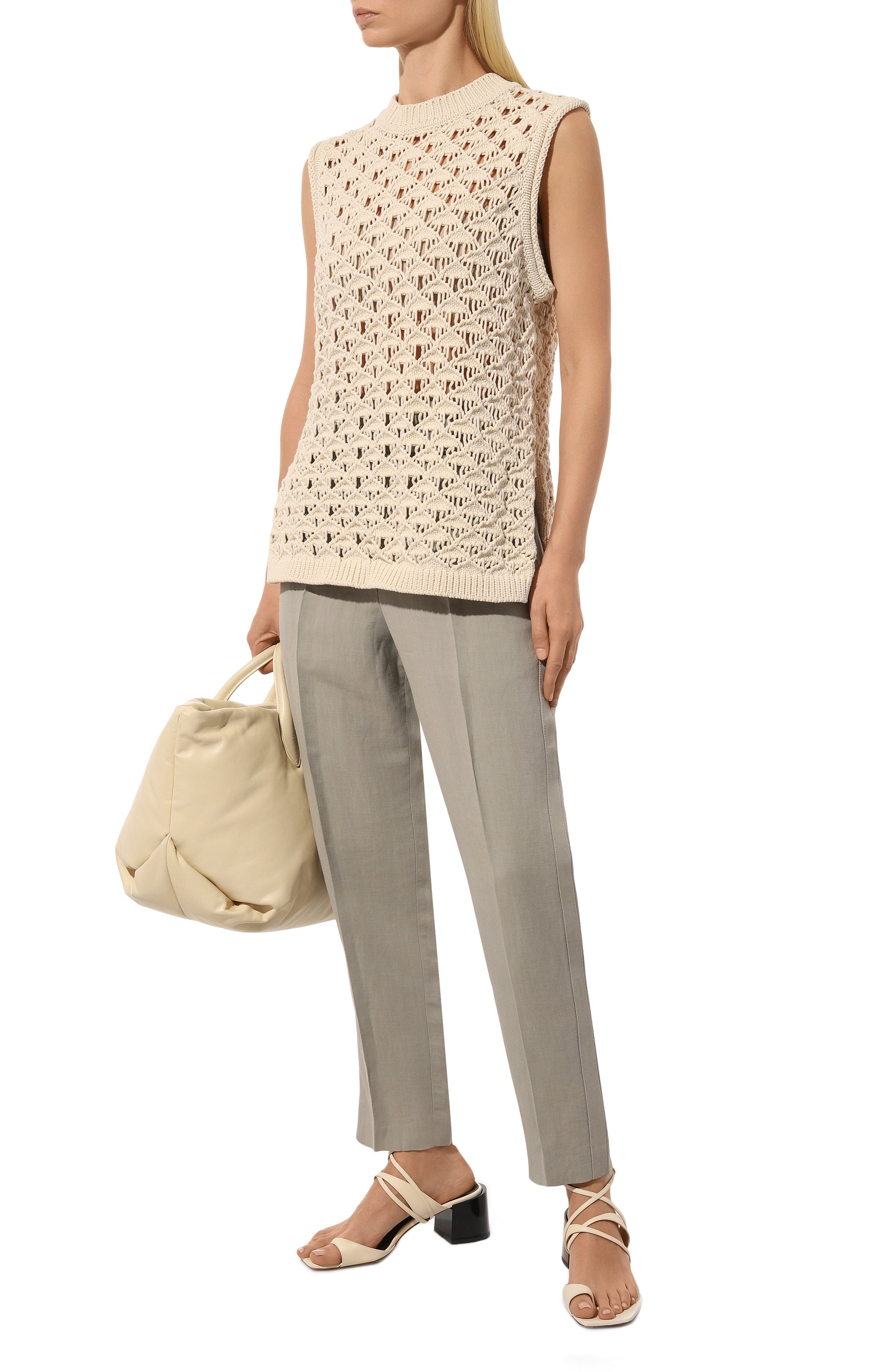 Брюки из вискозы и льна BRUNELLO CUCINELLI, арт. MH126B1071, фото 2