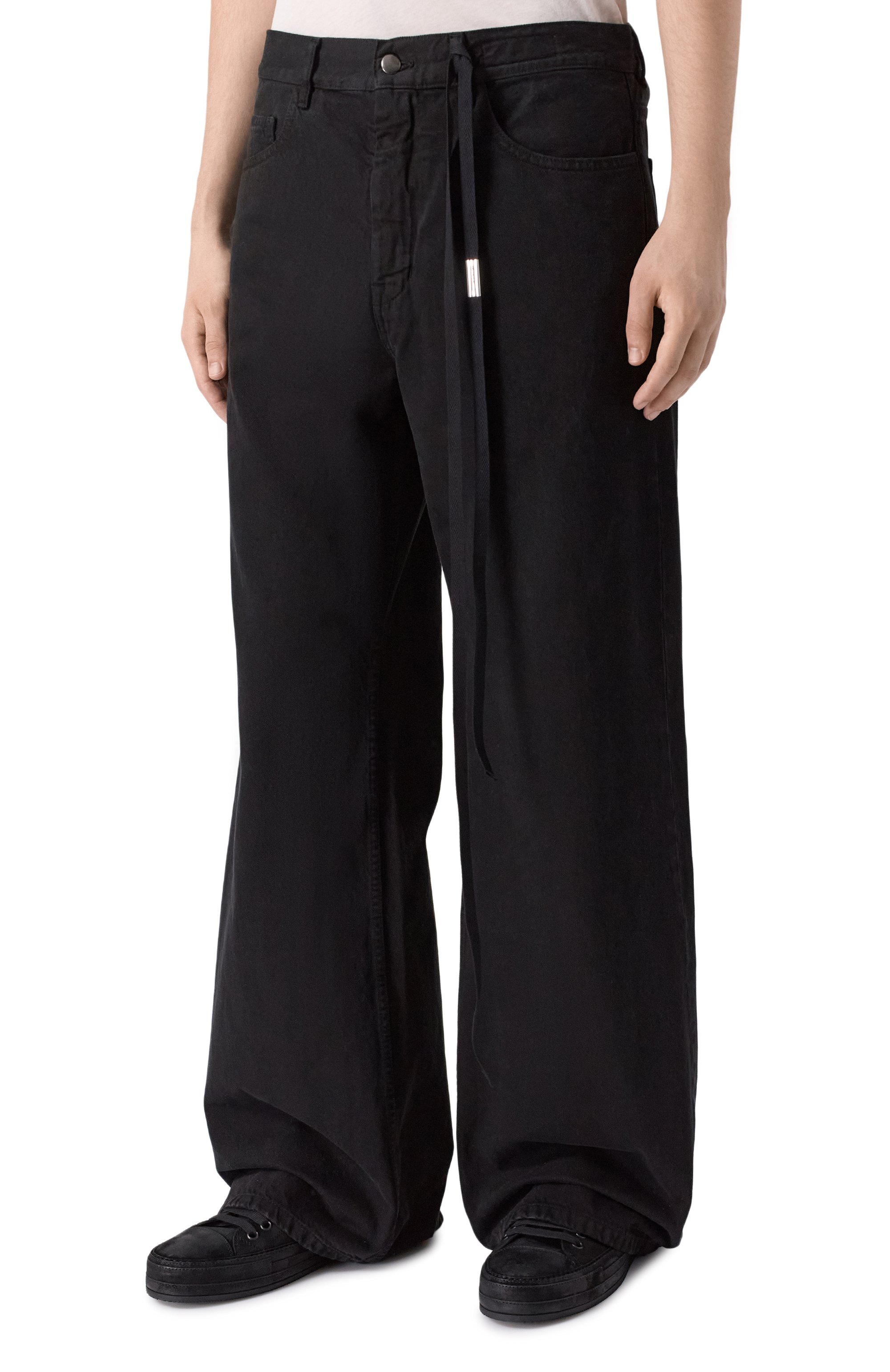 Джинсы ANN DEMEULEMEESTER черного цвета по цене 78750 руб., арт. B0013616/FA038, фото 3 Джинсы ANN DEMEULEMEESTER, арт. B0013616/FA038, фото 3