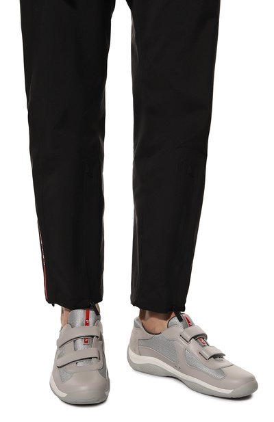 Комбинированные кроссовки america's cup PRADA, арт. 4P0723-5RU-F0518-ZFT0, фото 3