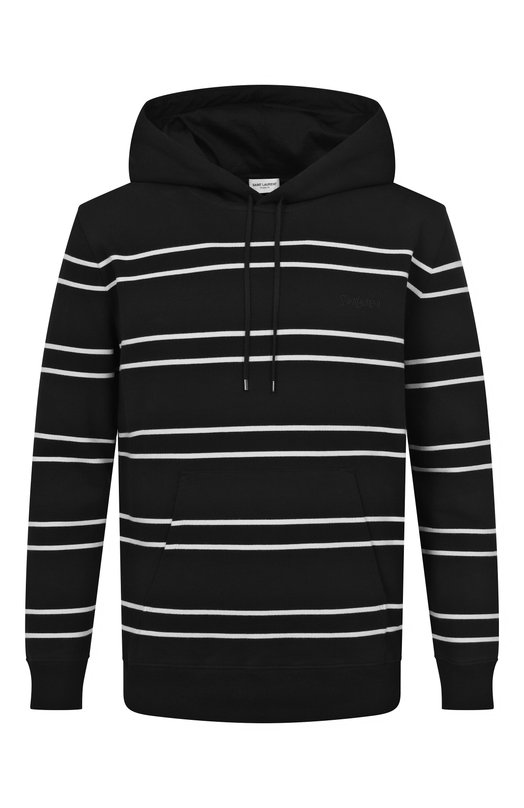 Хлопковое худи Saint Laurent 759979/Y37IZ Чёрный 759979/Y37IZ