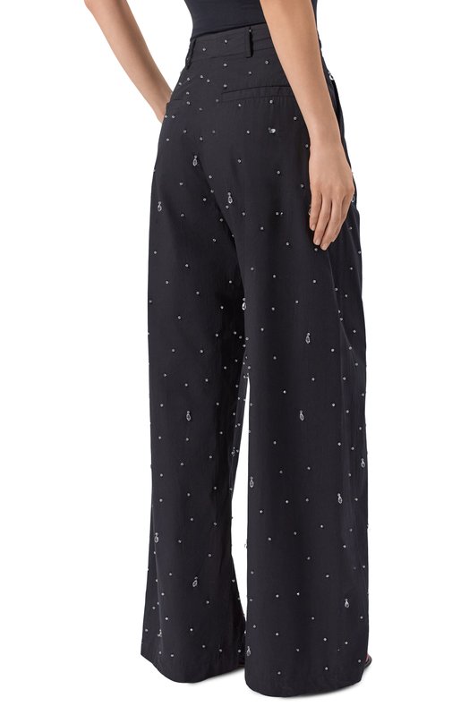 Хлопковые брюки Giuseppe di Morabito 06PSPA507R 16406 Чёрный  06PSPA507R 16406 Фото 4