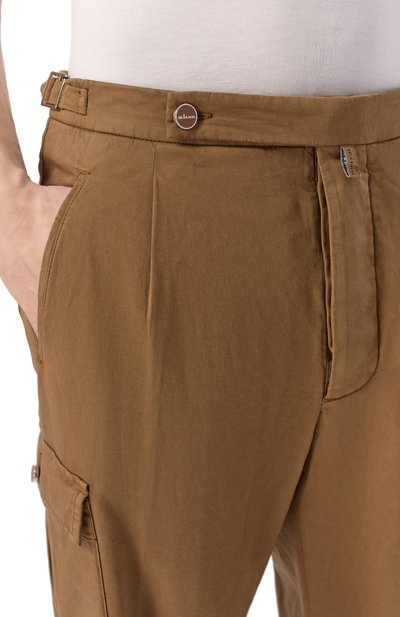 Брюки-карго из хлопка и кашемира KITON, арт. UP0005K0611H, фото 5