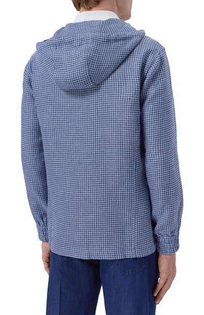 Куртка-рубашка изо льна и шелка KITON, арт. UMC010K0631G, фото 4