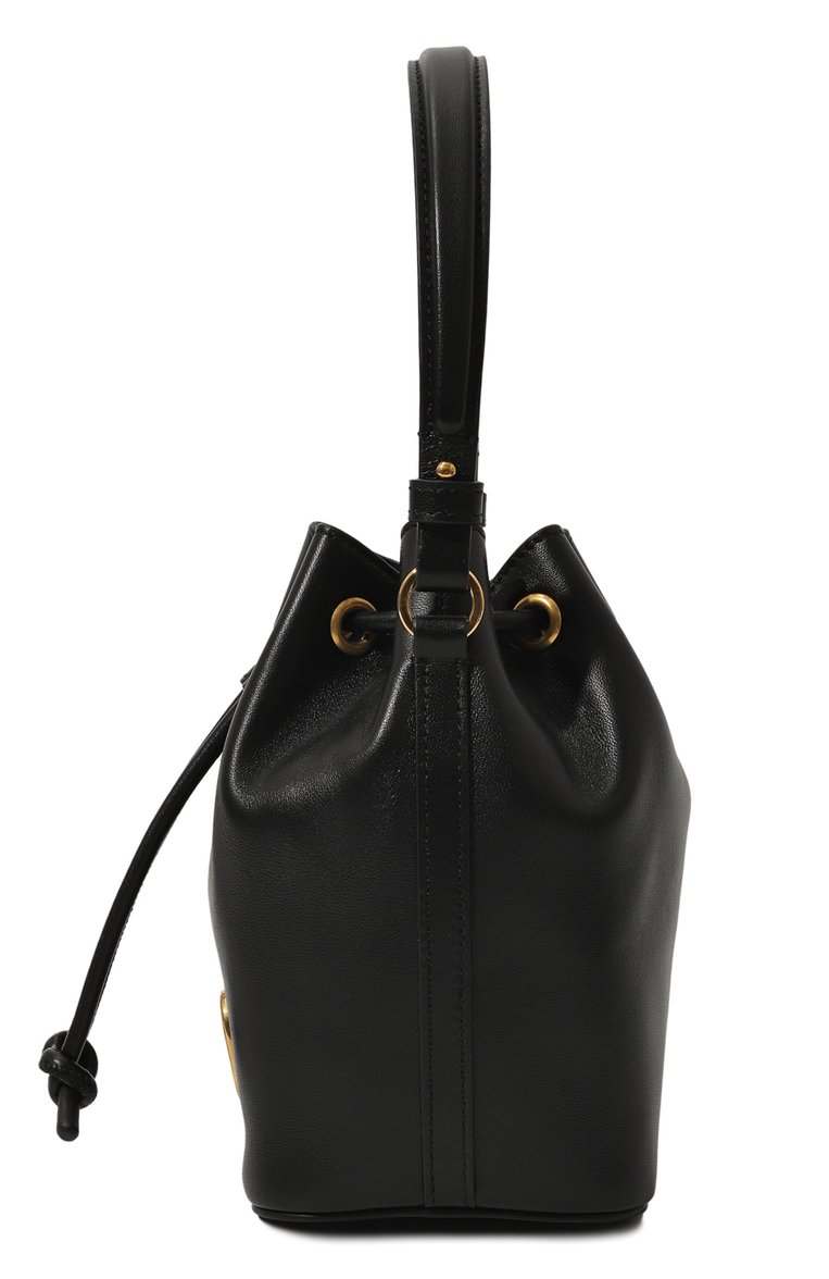 Женская сумка vlogo mini VALENTINO черного цвета, арт. 5W2P0Z44/VNL | Фото 4 (Материал: Натуральная кожа; Ремень/цепочка: На ремешке; Размер: mini)