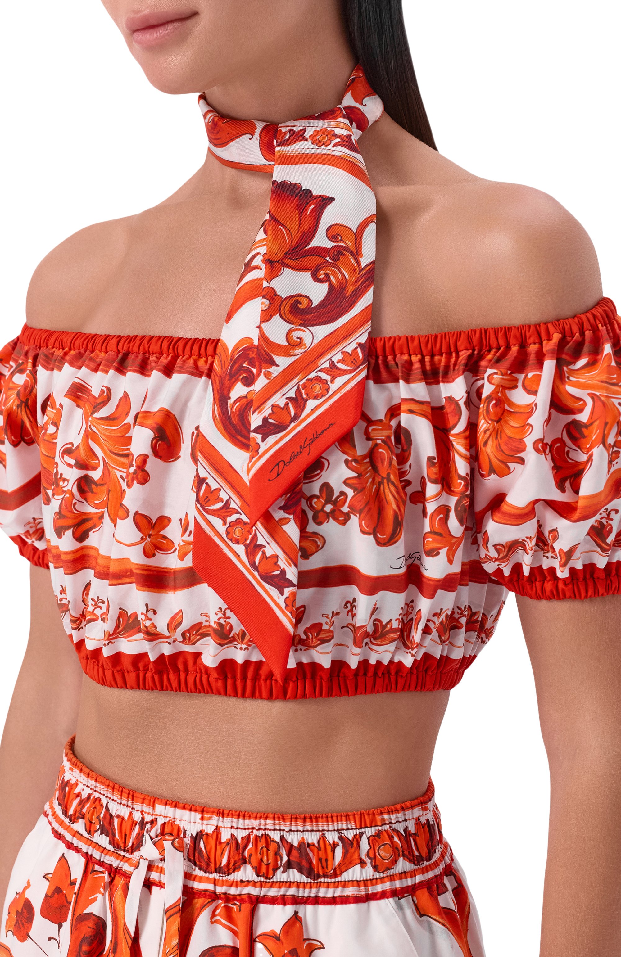 Шелковый шарф-твилли DOLCE & GABBANA, арт. FS215A/GDDU9, фото 2
