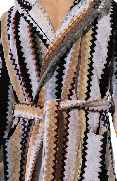 Хлопковый халат MISSONI разноцветного цвета по цене 43400 руб., арт. 1C3AC99736/160, фото 5 Хлопковый халат MISSONI, арт. 1C3AC99736/160, фото 5
