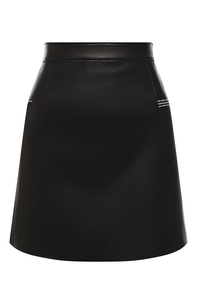 Женская кожаная юбка OFF-WHITE, арт. 0WJC002R197790571000