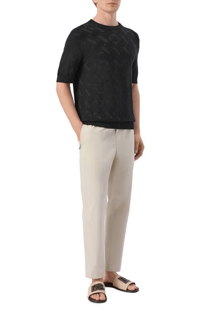 Мужские текстильные шлепанцы dg light DOLCE & GABBANA, арт. A80590/A0106