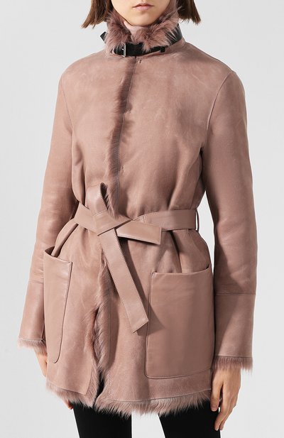 Дубленка на меховой подкладке с поясом BELSTAFF, арт. 72050459/L81N0400, фото 3