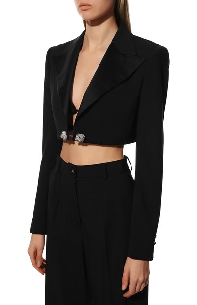 Жакет из шерсти и шелка DOLCE & GABBANA, арт. F26F9Z/FUBAJ, фото 3