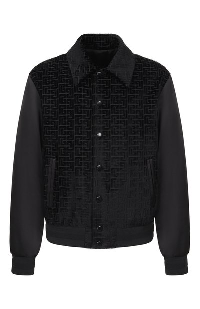 Мужской бомбер из хлопка и вискозы BALMAIN, арт. GH1TFA73/MI21