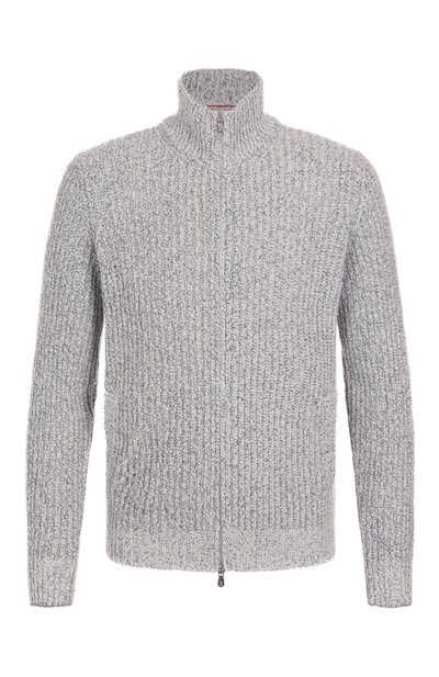 Мужской кардиган из шерсти и шелка BRUNELLO CUCINELLI, арт. MRI55511