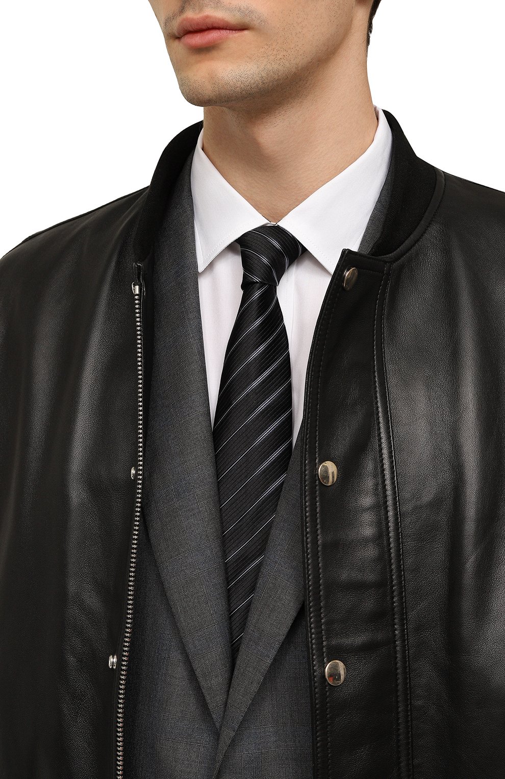 Галстук из шелка и хлопка GIORGIO ARMANI, арт. 360054/3F940, фото 2