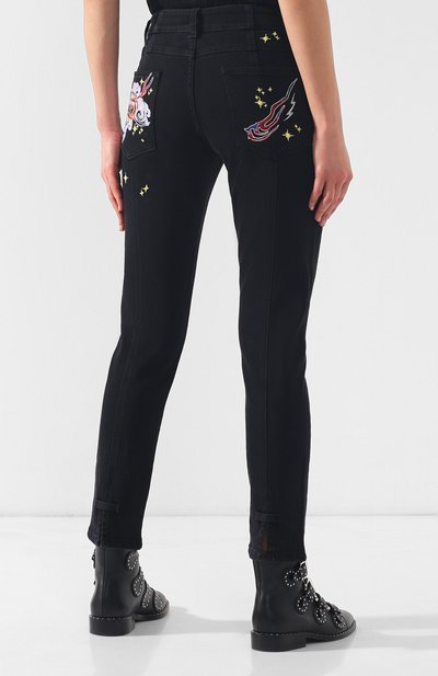 Укороченные джинсы с вышивкой GIVENCHY, арт. BW50AD5077, фото 4