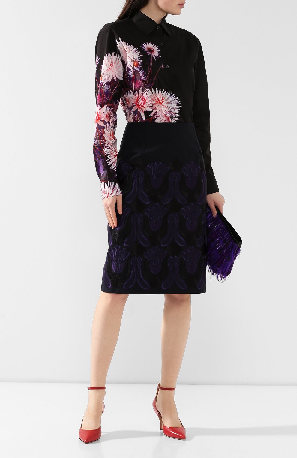 Хлопковая рубашка DRIES VAN NOTEN, арт. 192-30742-8417, фото 2