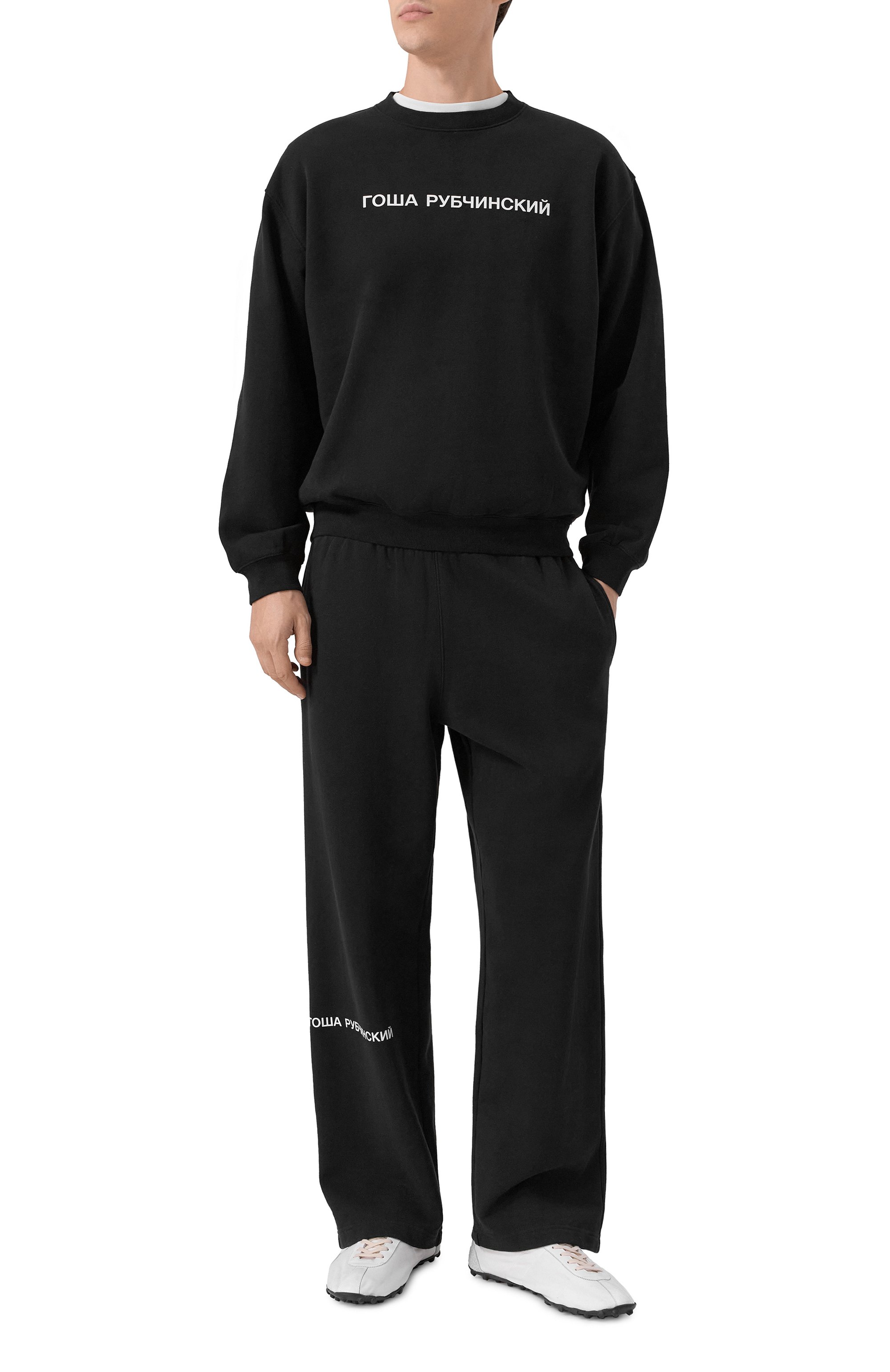 Хлопковые брюки ГОША РУБЧИНСКИЙ, арт. SWP_0301_BLACK, фото 2