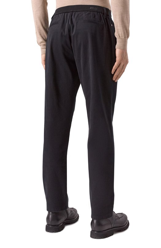 Хлопковые брюки Zilli KZMN01M0300VSTG00 Чёрный  KZMN01M0300VSTG00 Фото 4