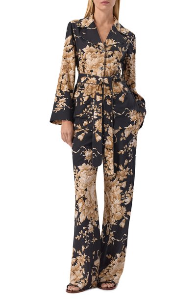 Шелковая блузка DOLCE & GABBANA черного цвета по цене 297000 руб., арт. F5Q03T/FSA7Y, фото 2 Шелковая блузка DOLCE & GABBANA, арт. F5Q03T/FSA7Y, фото 2