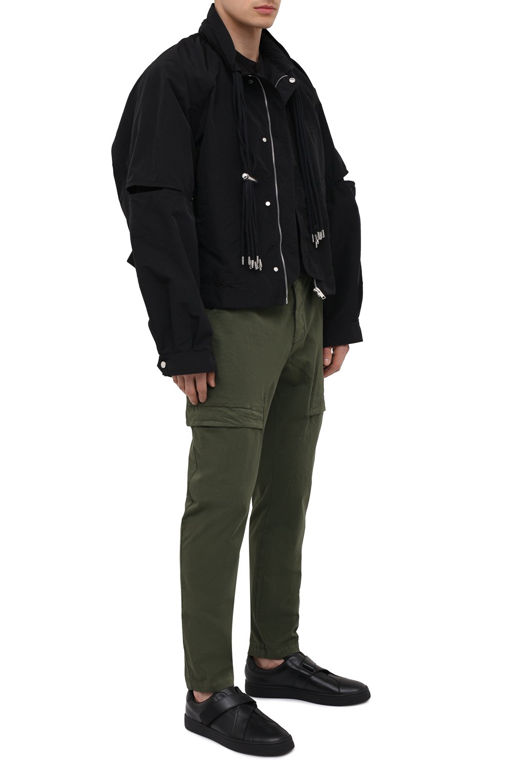 Кожаные кеды KENZO черного цвета по цене 29950 руб., арт. FB55SN270L50, фото 2 Кожаные кеды KENZO, арт. FB55SN270L50, фото 2