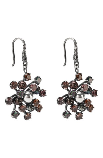 Серебряные серьги с подвесками BOTTEGA VENETA разноцветного цвета по цене 62050 руб., арт. 550190/VB0B2, фото 3 Серебряные серьги с подвесками BOTTEGA VENETA, арт. 550190/VB0B2, фото 3