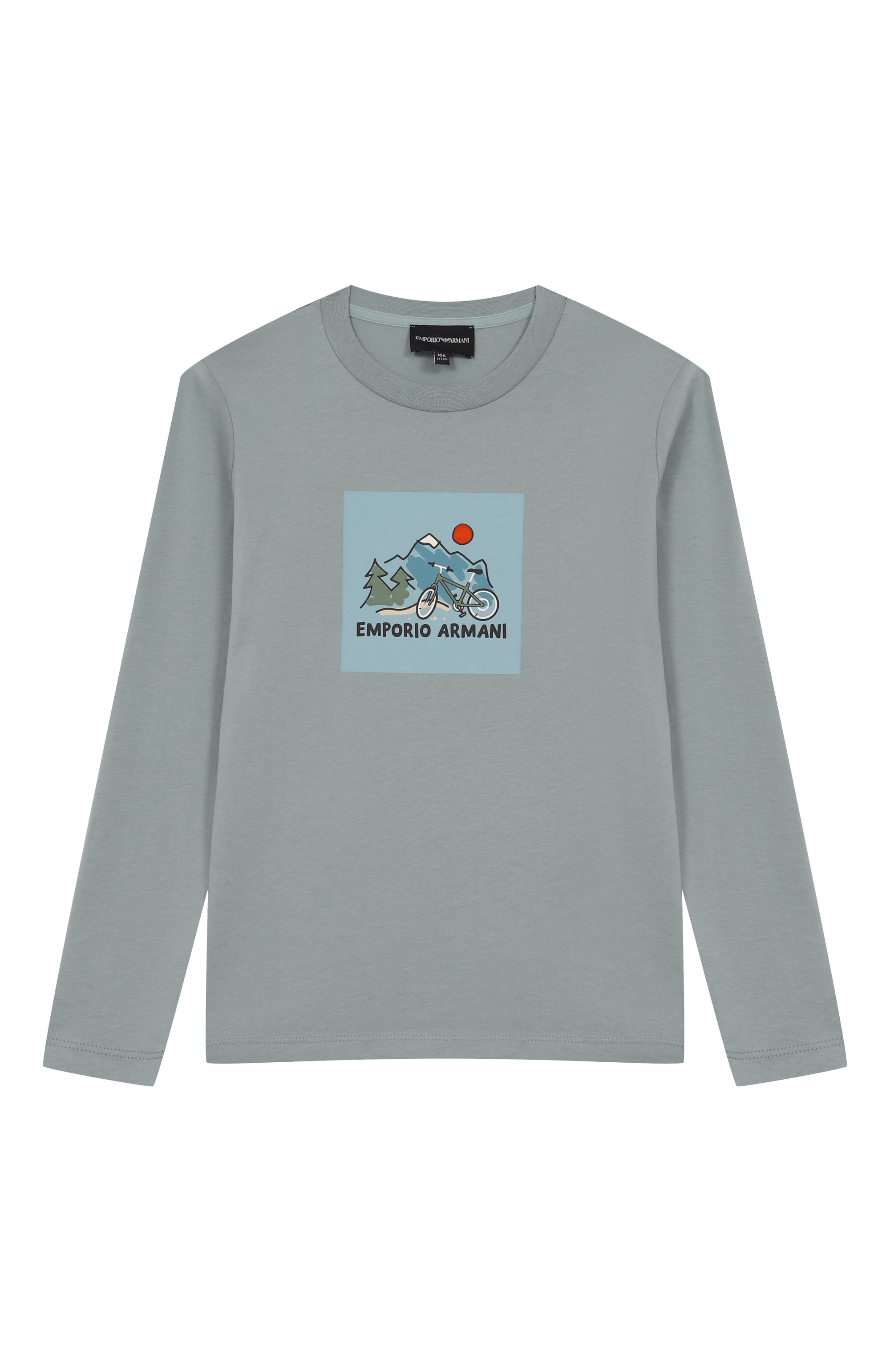 Хлопковый лонгслив EMPORIO ARMANI, арт. EB000728/AF16162, фото 1