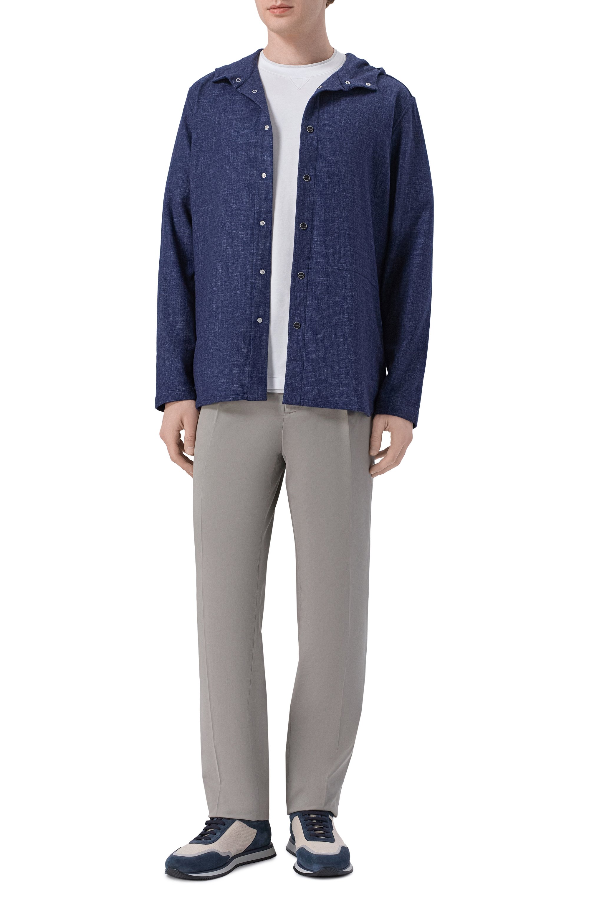 Рубашка из шерсти и шелка KITON, арт. UMCPETEK0119G06, фото 2