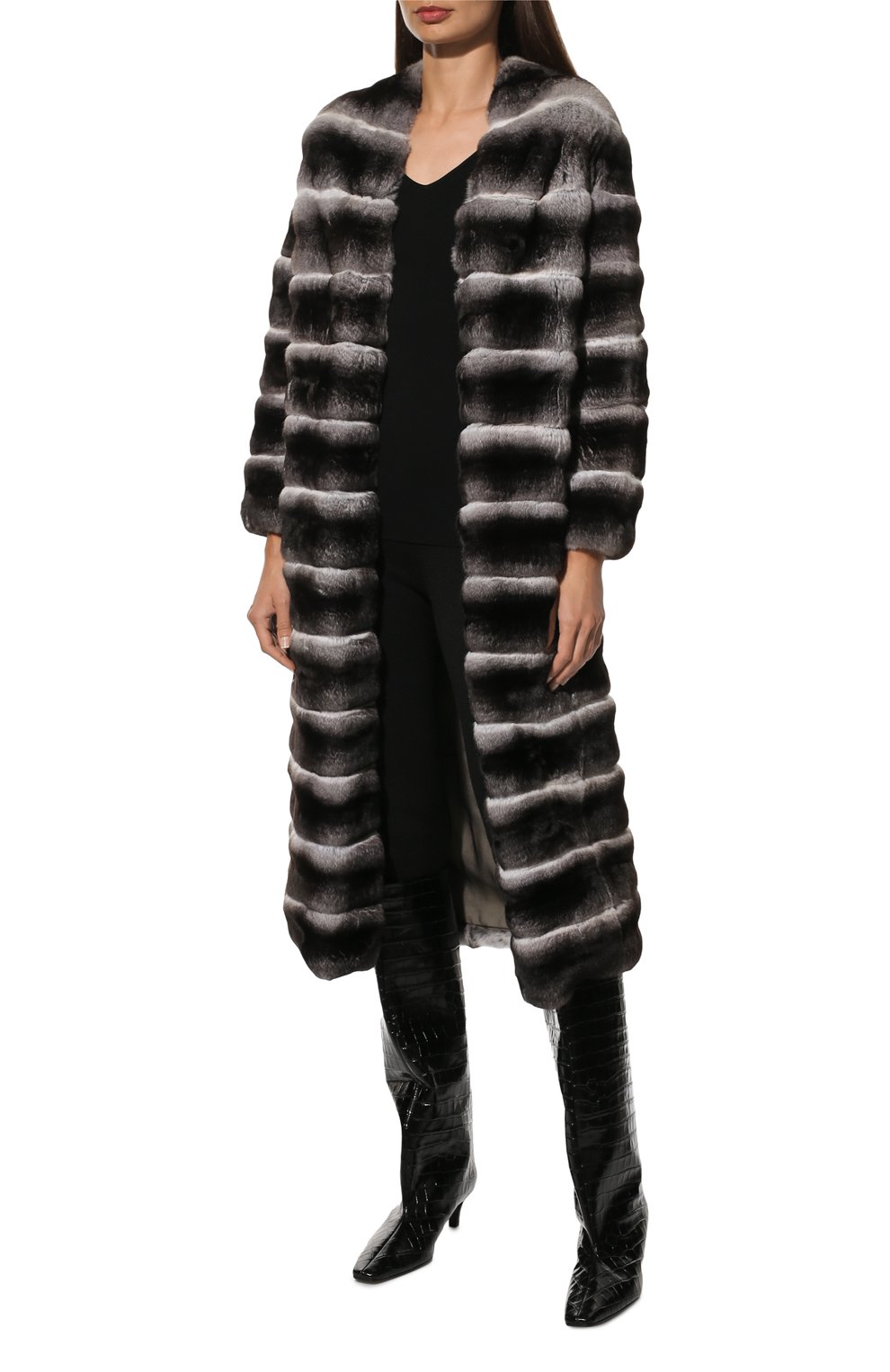 Шуба из меха шиншиллы VALENTINO, арт. SF3FA75521F, фото 3