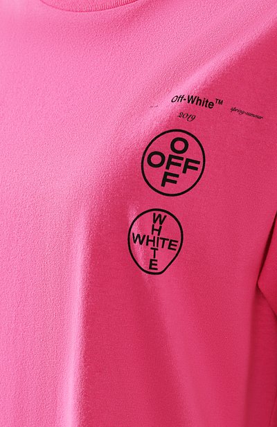 Хлопковая футболка OFF-WHITE, арт. 0MAA027R191850112888/W, фото 5