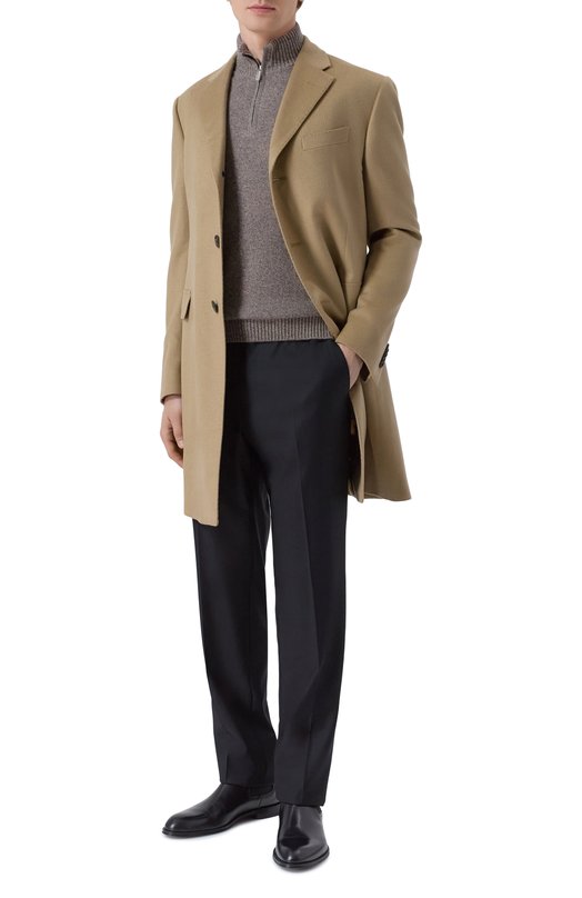 Кашемировый джемпер Andrea Campagna WU26WS350-08/FAWS00 Коричневый  WU26WS350-08/FAWS00 Фото 2