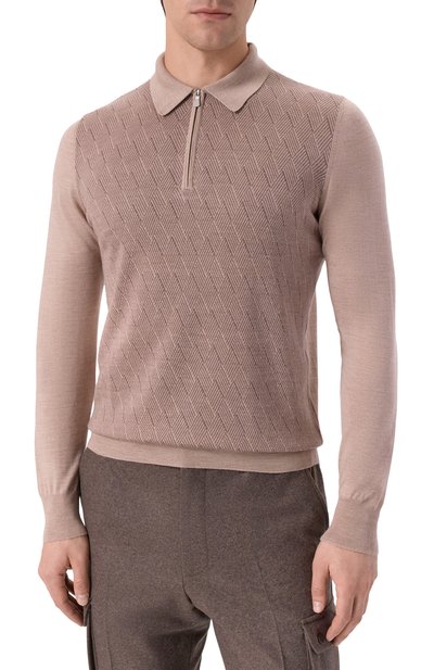 Поло из шерсти и шелка GRAN SASSO, арт. 57137/13126, фото 3