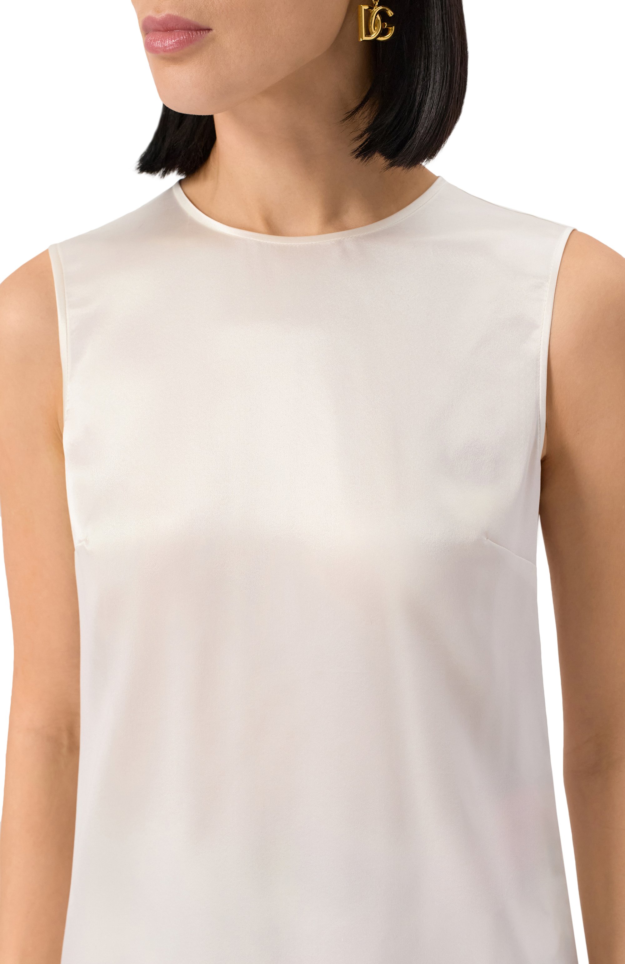 Атласный топ DOLCE & GABBANA, арт. F7ZZCT/FU1AU, фото 5