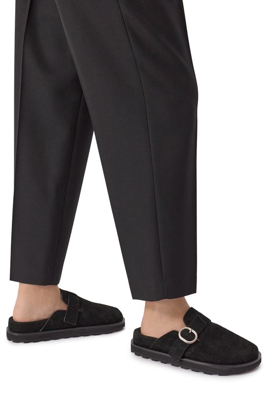 Замшевые сабо Jil Sander J44WP0028-P8213 Чёрный  J44WP0028-P8213 Фото 3