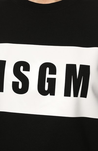 Хлопковая футболка MSGM, арт. 2000MDM520 200002, фото 5