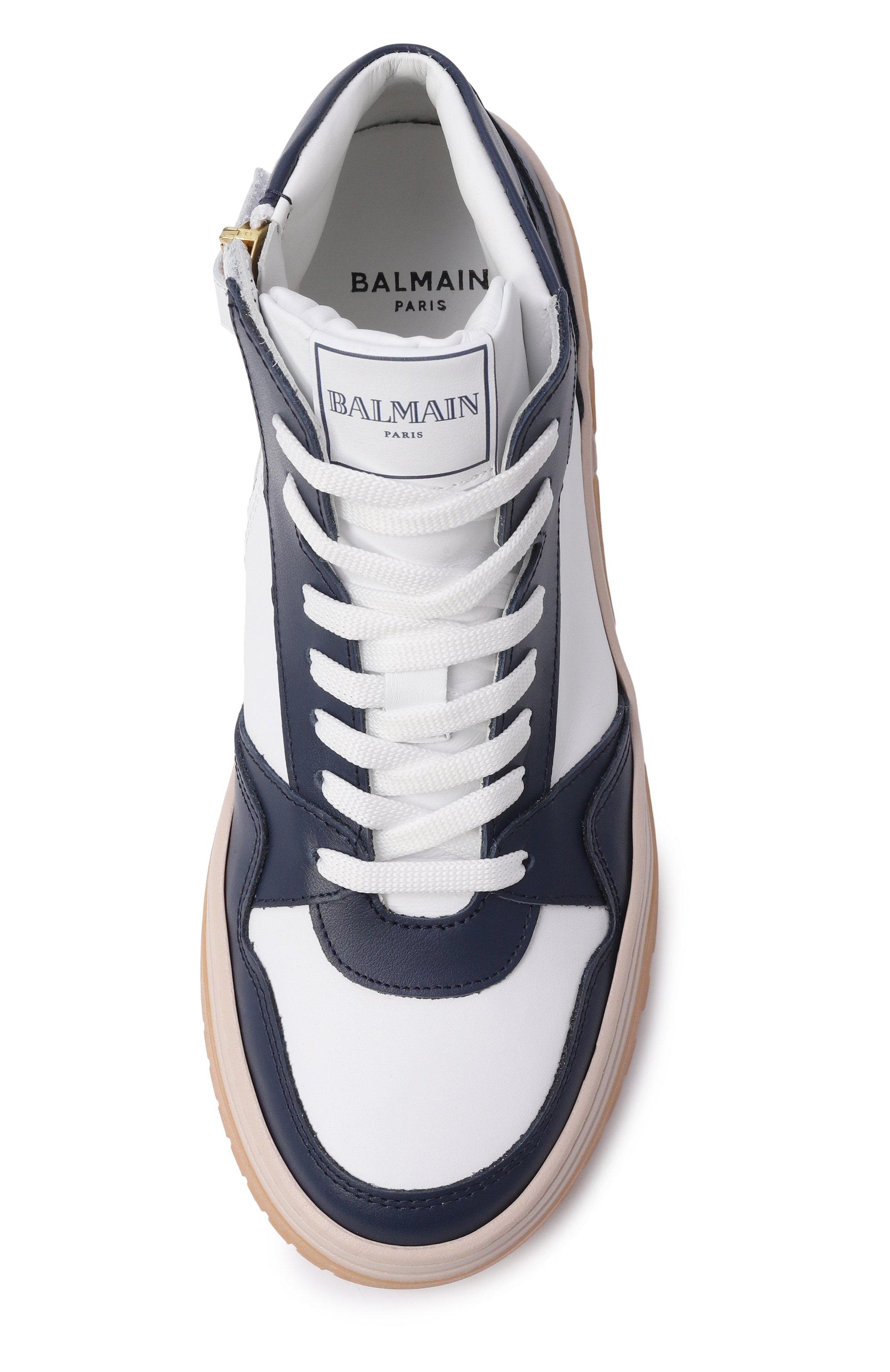 Кожаные кеды BALMAIN, арт. BY0V4T, фото 4