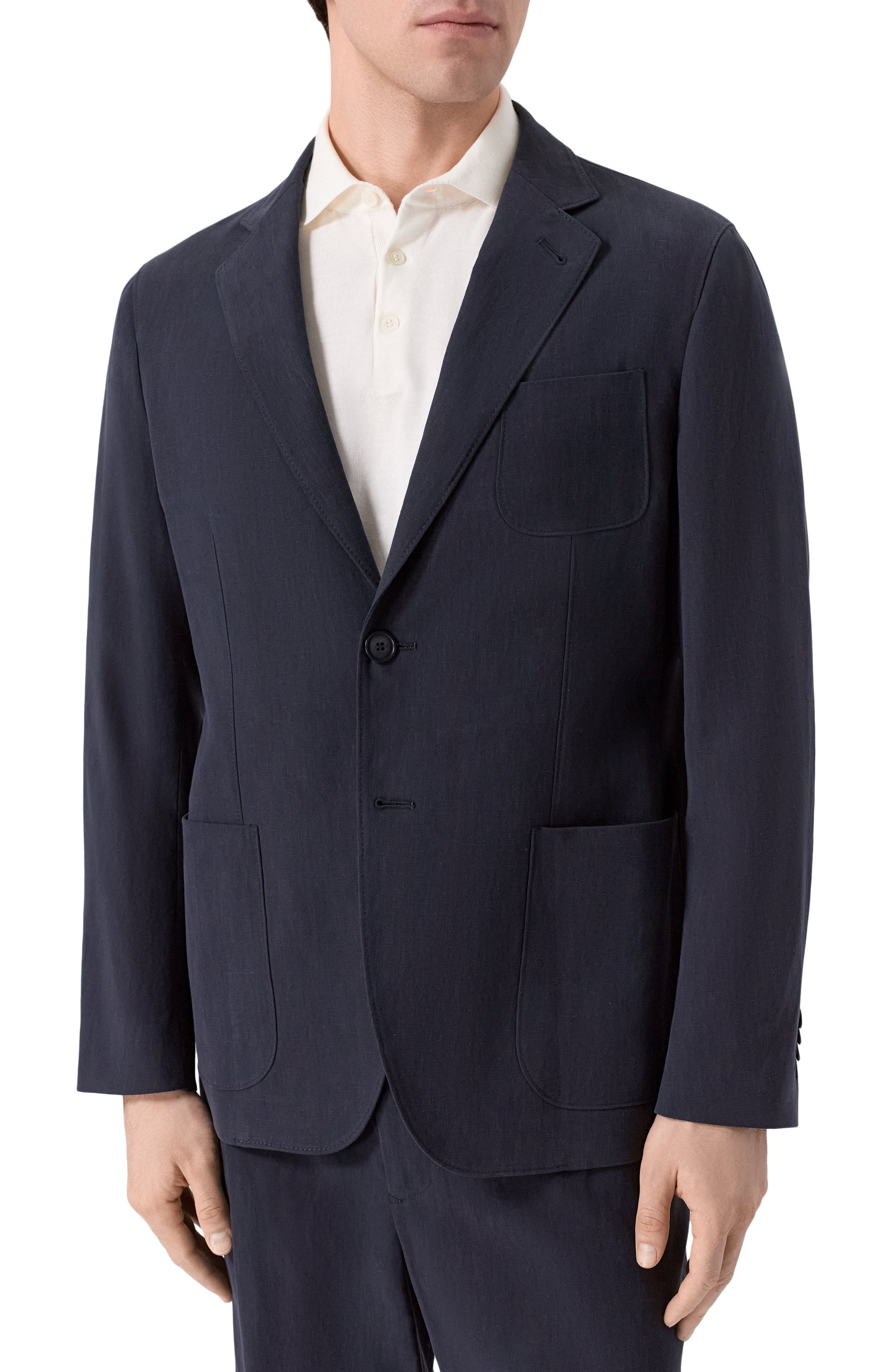 Льняной пиджак GIORGIO ARMANI, арт. GM000140/TE10954, фото 3