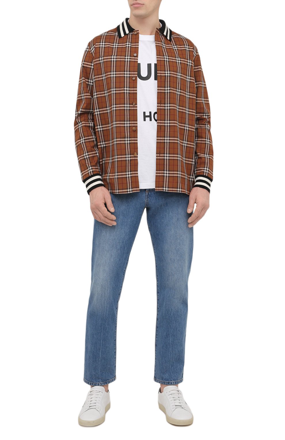 Хлопковая рубашка BURBERRY, арт. 8048181, фото 2