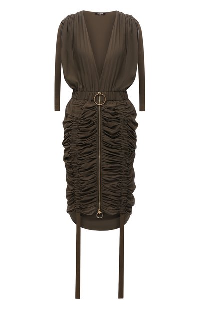 Хлопковое платье BALMAIN, арт. WF0RD000/C306, фото 1