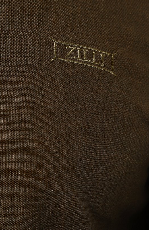 Льняная куртка Zilli 0V001FM0800VZL138 Хаки  0V001FM0800VZL138 Фото 5