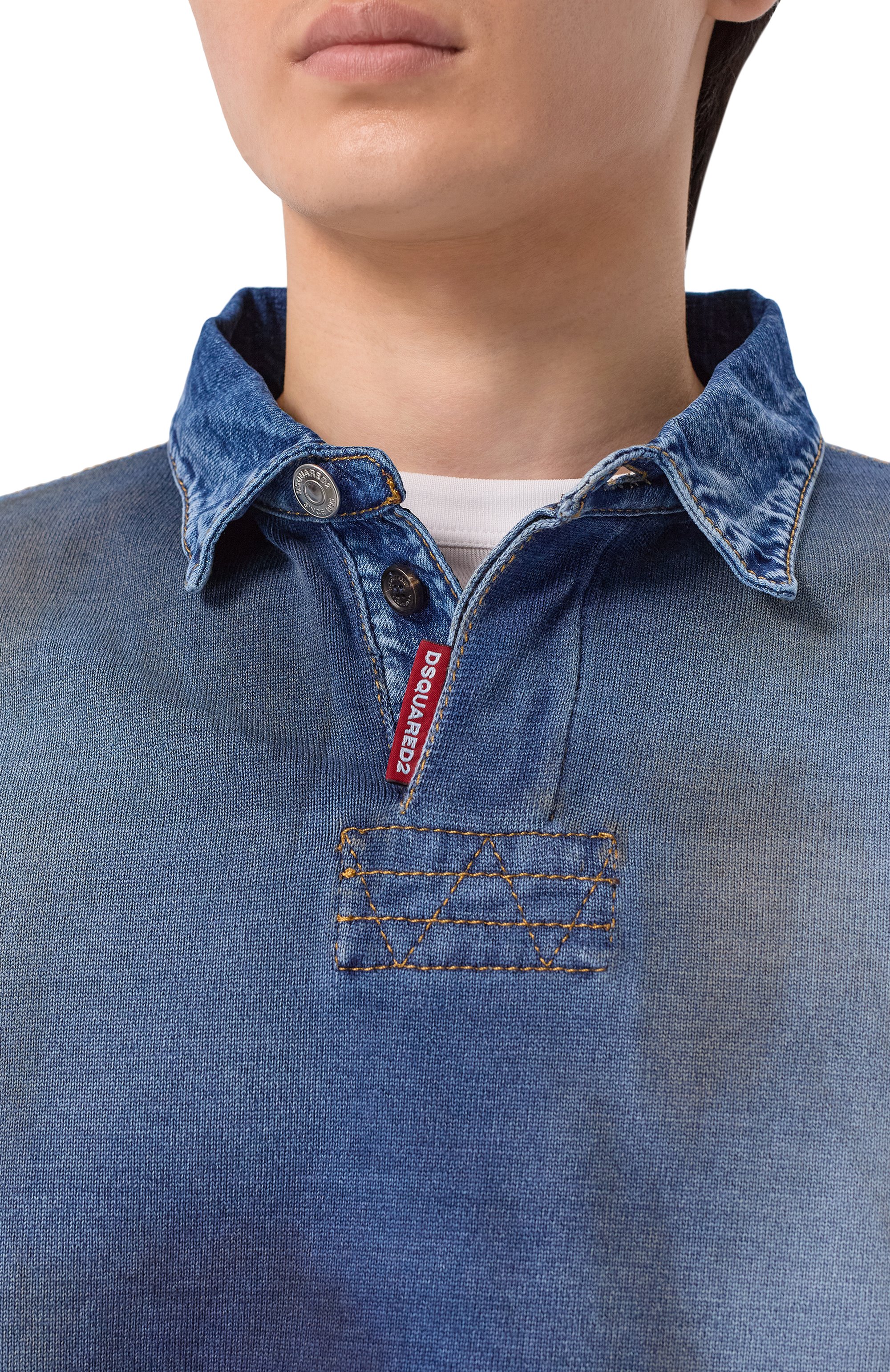 Хлопковое поло DSQUARED2, арт. S74HA1611/D13192, фото 5