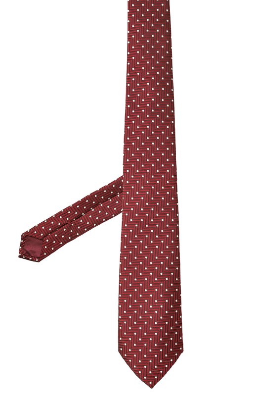Шелковый галстук Giorgio Armani GM000800/TE16577 Бордовый  GM000800/TE16577 Фото 3