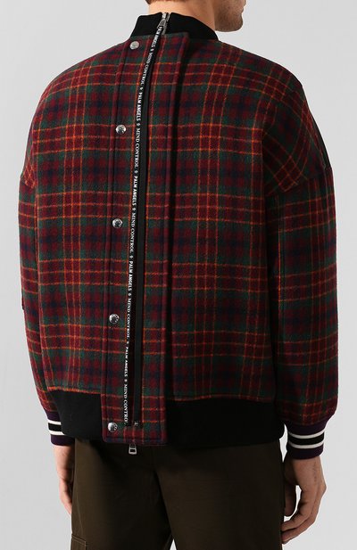 Шерстяной бомбер 8 moncler palm angels MONCLER GENIUS красного цвета по цене 152500 руб., арт. E2-09L-41305-80-54ACA, фото 4 Шерстяной бомбер 8 moncler palm angels MONCLER GENIUS, арт. E2-09L-41305-80-54ACA, фото 4