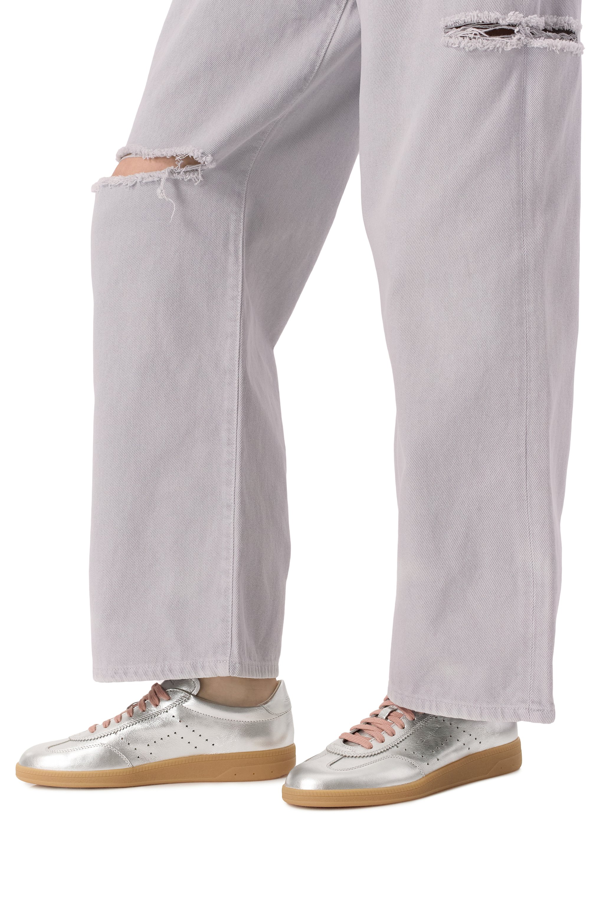 Кожаные кеды dbs oly SANTONI, арт. WBPG61340FARTPNG, фото 3