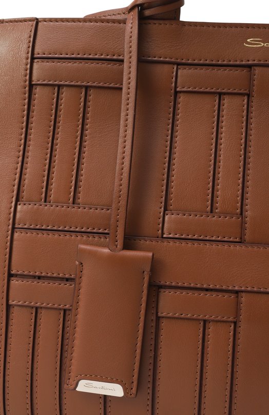 Сумка-тоут Santoni DIBBA2462CG-HTR4T50 Коричневый  DIBBA2462CG-HTR4T50 Фото 3
