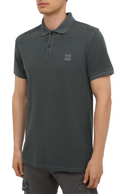 Хлопковое поло BOSS, арт. 50378365, фото 3