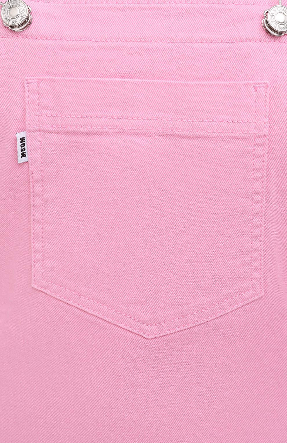 Джинсовый комбинезон MSGM светло-розового цвета по цене 21050 руб., арт. 3041MDA44T 217279, фото 5 Джинсовый комбинезон MSGM, арт. 3041MDA44T 217279, фото 5