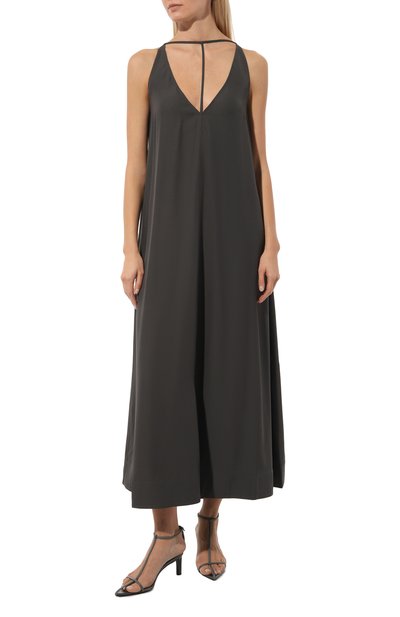 Платье из вискозы TOTEME, арт. 243-WRD0122-FB0020, фото 3